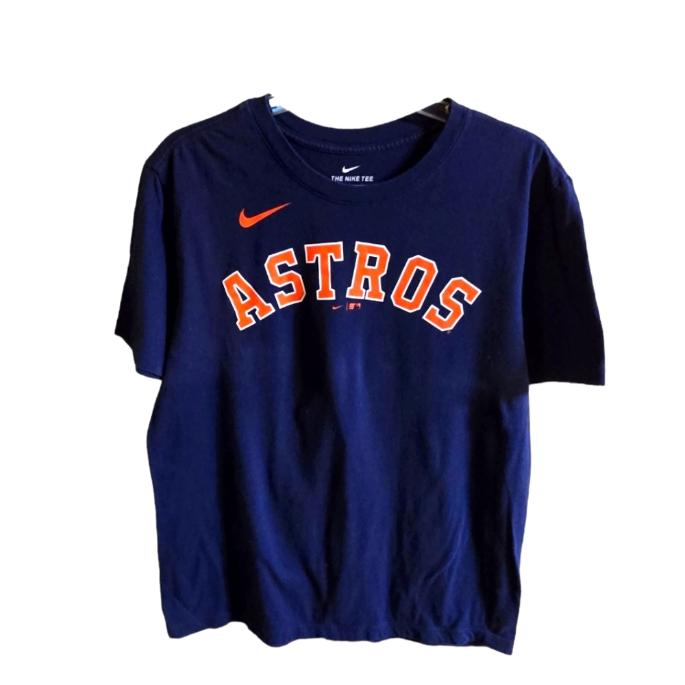 Nike Houston Astros Jose Altuve 27 T shirt Size  M